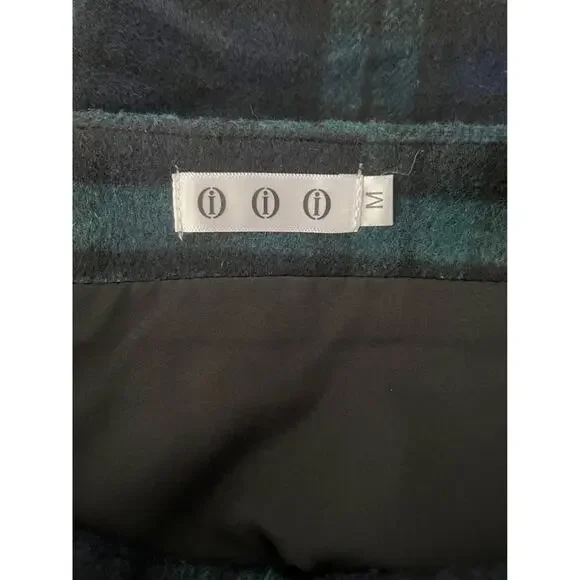 New Women’s Plaid Wool Skirt Size Medium - Picture 5 of 7